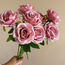 Set of 10 Artificial Rose Home Decor Stems