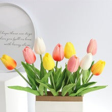 Artificial Tulip Bouquet / Decorative Floral Arrangement for Living Room
