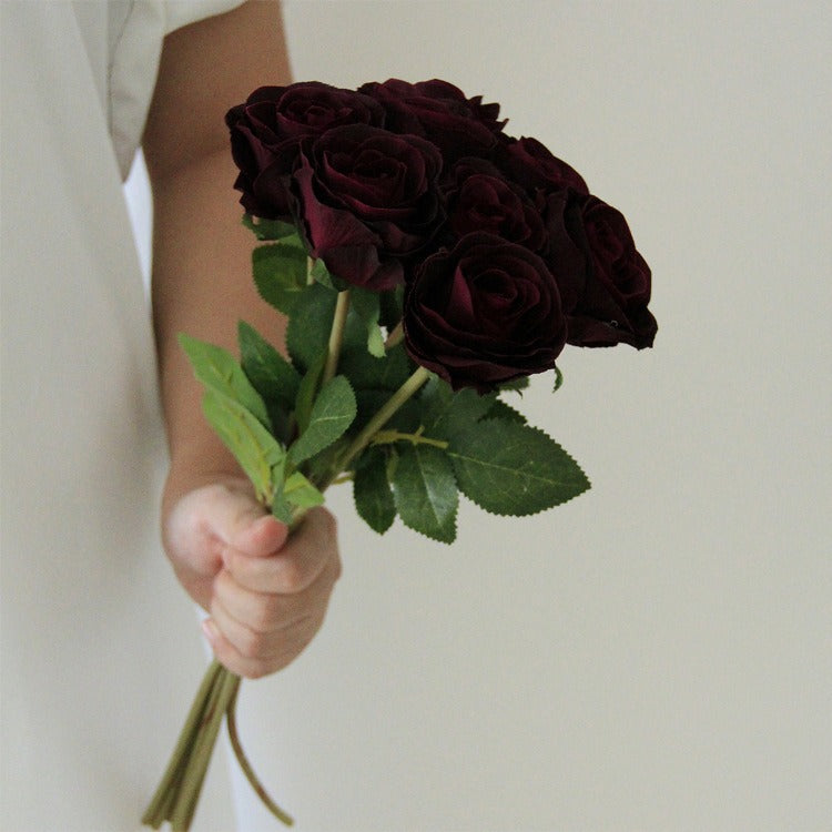 Artificial Rose Bouquet (8 Stems) – Ideal for Home Decor, Bridal Bouquets, and Silk Floral Arrangements