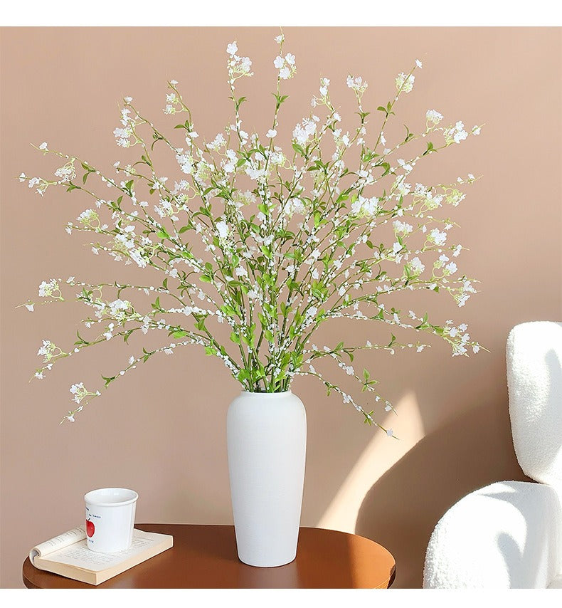 Artificial Spiraea (Snow Willow) Floral Arrangement – A Lifelike Decorative Piece for the Living Room