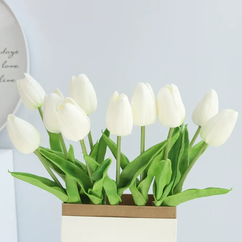 Artificial Tulip Bouquet / Decorative Floral Arrangement for Living Room