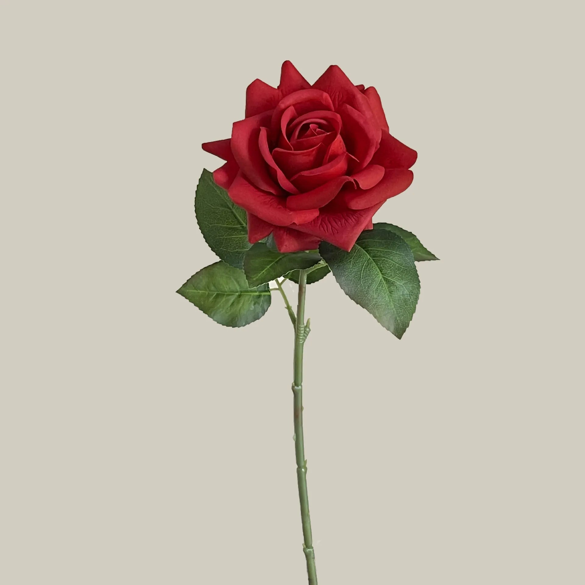 Moist-Touch Artificial Rose – Single-Stem Decorative Flower