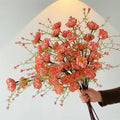 Premium Artificial Rhododendron Bouquet (10 Stems) – Sophisticated Decor for Dining Tables & Living Rooms