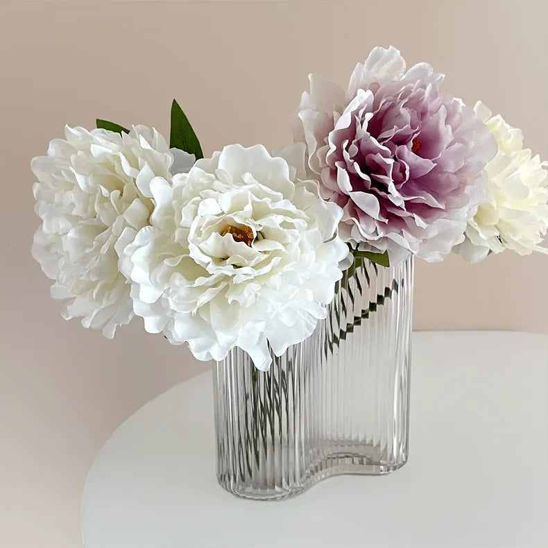 Peony Artificial Flower Bouquet – Ideal for Home Decor, Photography Props, and Wedding Arrangements