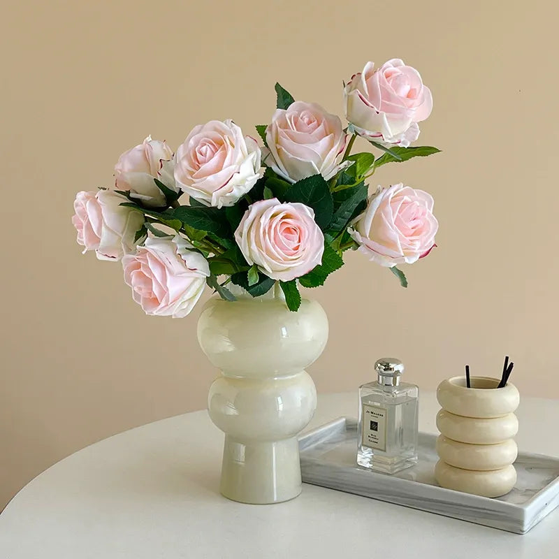 Set of 10 Large Rosebuds (Moist-Touch/Preserved-Look Artificial Flowers)