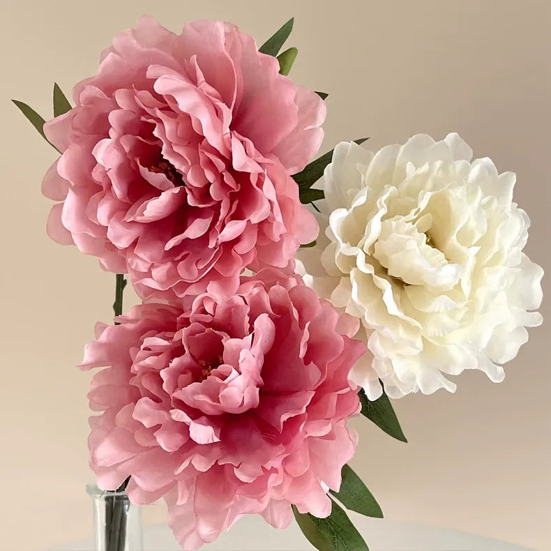 Peony Artificial Flower Bouquet – Ideal for Home Decor, Photography Props, and Wedding Arrangements