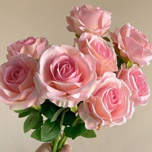 Set of 10 Artificial Rose Home Decor Stems